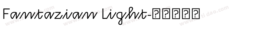 Fantazian Light字体转换